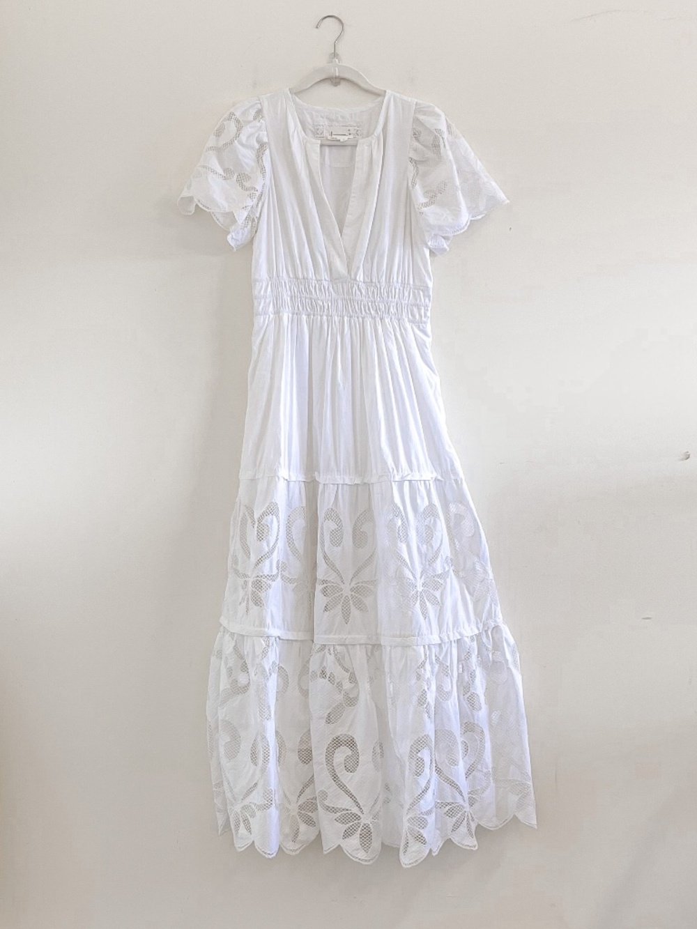 Anthropologie Somerset Maxi Dress Cutout Edition White S - Picture 3 of 10